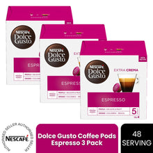 Load image into Gallery viewer, Nescafe Dolce Gusto Coffee Pods Caps Box of 16 Espresso