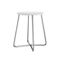 Load image into Gallery viewer, COSMIC Architect Stool | White | Circular Stainless Steel Design