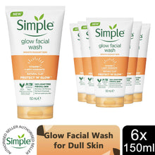 Load image into Gallery viewer, Simple Face Wash Range-Moisturising, Refreshing, Clear Pore Scrub or Glow, 150ml