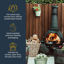 Load image into Gallery viewer, Ecoblaze Kiln Dried Hardwood Firewood Logs 50L for Wood Burner &amp; Pizza Oven