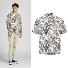 Load image into Gallery viewer, Jack &amp; Jones Jwhtropic Resort Shirt Short Sleeve Relaxed Fit Mens Summer Top XL