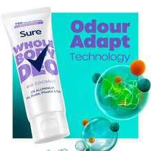 Load image into Gallery viewer, Sure Whole Body Deodorant Cream Rio Coconut with 72Hrs Odour Control 75ml,6 Pack