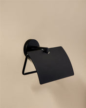 Load image into Gallery viewer, COSMIC Toilet Roll Holder Black Matte, Screw Mount, 12.5x10.1x5.7 cm