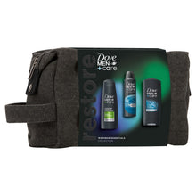 Load image into Gallery viewer, Dove Men+Care Restore Essentials Washbag Collection 3 Pieces Gift Set for Him