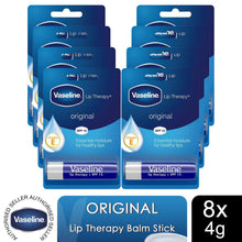 Load image into Gallery viewer, Vaseline Lip Balm Stick Original 4g, 8 Pack Lip Therapy Moisturising, Non Greasy