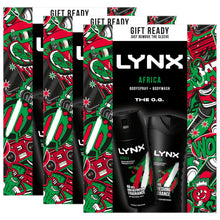 Load image into Gallery viewer, Lynx Africa THE O.G. Duo Body Wash &amp; Body Spray 2 Pieces Gift Set for Him