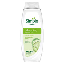 Load image into Gallery viewer, Simple Kind to Skin Refreshing Shower Gel 675ml, 6 Pack