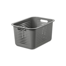 Load image into Gallery viewer, SmartStore Basket Recycled 20 Taupe Storage Box 13L With Brown Bamboo Lid