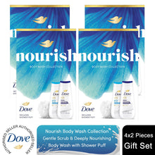 Load image into Gallery viewer, Dove Nourish Duo Advance Gift Set with Exfoliating &amp; Nourishing Bodywash