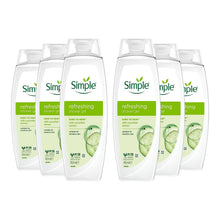 Load image into Gallery viewer, Simple Kind to Skin Refreshing Shower Gel 450ml, 6 Pack