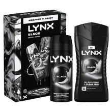 Load image into Gallery viewer, Lynx Black Gift Set for Men - Daily Grooming Duo with Fresh Scent &amp; Skin Care