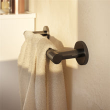 Load image into Gallery viewer, Cosmic Architect Sp Towel Bar | Circular Design | Brushed Black | Wall-Mounted