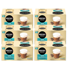 Load image into Gallery viewer, Nescafe Gold Instant Coffee Sachets 40 Latte Low Sugar, 6 Pack