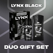 Load image into Gallery viewer, Lynx Black Duo Gift Set 2 piece, Choose Your Pack Size 1,2,3 or 4