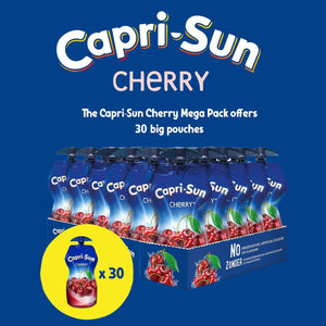 Capri Sun Cherry Juice with Vitamins & Antioxidants - No Preservatives, 30x330ml