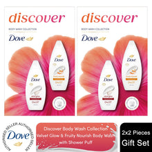 Load image into Gallery viewer, Dove Discover Duo Gift Set-Fruity Nourish &amp; Silky Velvet Moisturising Bodywash