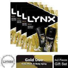 Load image into Gallery viewer, Lynx Gold Body Wash 225ml &amp; Body Spray 150ml 2Pcs Gift Set for Him