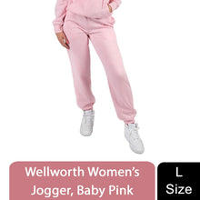 Load image into Gallery viewer, Wellworth Womens Baby Pink Joggers Size L Soft Cozy Loungewear Bottoms