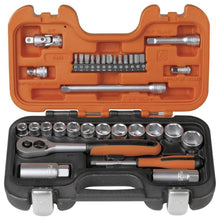 Load image into Gallery viewer, BAHCO S330 SOCKET SET 34PC MM 1/4 &amp; 3/8SD