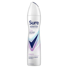 Load image into Gallery viewer, Sure Women Vitality Deodorant Spray with 72H Nonstop Protection 250ml, 6 Pack