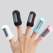 Load image into Gallery viewer, Envie 2 in 1 Finger Shaver Mini Razor Travel Portable Toothbrush Cover Black