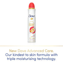 Load image into Gallery viewer, Dove Advanced Care Go Fresh AntiPerspirant Spray Peach &amp; White Blossom, 6x200ml