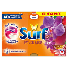 Load image into Gallery viewer, Surf 3 in 1 Laundry Washing Detergent Capsules Passion Bloom, 102 Washes