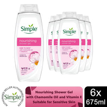 Load image into Gallery viewer, Simple Kind to Skin Nourishing Shower Gel Natural Geranium Oil