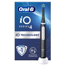 Load image into Gallery viewer, Oral-B iO4 Electric Rechargeable Toothbrush with 4 Modes &amp; UK 2 Pin Plug, Black