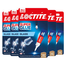 Load image into Gallery viewer, Loctite Glass Bond High-Quality Super Glue for Durable Glass Repairs 3g, 5 Pack