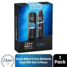 Load image into Gallery viewer, Dove Men+Care Restore Duo Gift Set 2 piece, Choose Your Pack Size 1,2,3 or 4