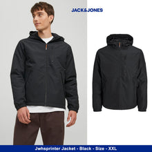 Load image into Gallery viewer, Jack &amp; Jones Men's Long Sleeves Sprinter Outdoor Jacket Black, Size XXL