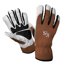 Load image into Gallery viewer, Kent &amp; Stowe SureFit Spandex Copper, white &amp; black Gardening gloves Small