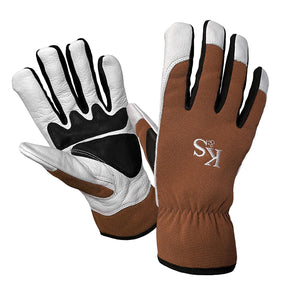 Kent & Stowe SureFit Spandex Copper, white & black Gardening gloves Small