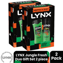 Load image into Gallery viewer, LYNX Jungle Fresh Duo Gift Set 2 piece, Choose Your Pack Size 1,2,3 or 4