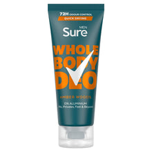 Load image into Gallery viewer, Sure Men Whole Body Deodorant Cream Amber Woods with 72H Odour Control 75ml, 6PK