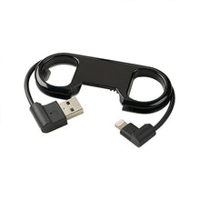 Load image into Gallery viewer, Charge Sync Cable with Bottle Opener iphone 5/6 Black