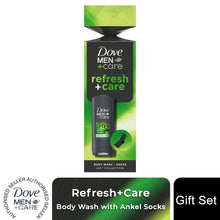 Load image into Gallery viewer, Dove Men+Care Gift Set Refresh+Care Extra Fresh Body Wash &amp; Socks 1 Piece