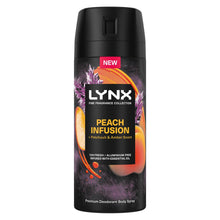 Load image into Gallery viewer, Lynx Fine Fragrance Peach Infusion Bundle Body Spray and Body Wash for Men