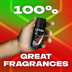 Lynx Body Spray Africa 48H High Definition Fragrance Deodorant for Men 35ml, 3pk