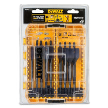 Load image into Gallery viewer, DeWALT DT70751 Extreme Flat Drill Bit Set of High Carbon Steel w/ Case, 9 Piece