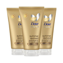 Load image into Gallery viewer, 3pk of 75ml Dove DermaSpa Summer Revived Face Cream with Cell Moisturisers