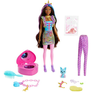 Barbie Colour Reveal Peel Unicorn Doll with 25 Accessories Toy Gift For Kids