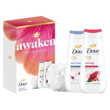 Load image into Gallery viewer, Dove Awaken Duo Advance Gift Set with Revive &amp; Anti Stress Bodywash 225ml