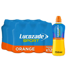 Load image into Gallery viewer, Lucozade Sport Orange Isotonic Drink with Sugars and Sweetener 750ml, 12 Pack