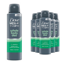 Load image into Gallery viewer, Dove Men+Care Whole Body Deodorant Spray Bamboo&amp;Aloe 72H Odour Control 150ml,6pk