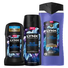 Load image into Gallery viewer, Lynx Fine Fragrance Blue Lavender Bundle Premium Deodorant Body Spray for Men