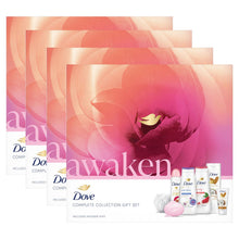 Load image into Gallery viewer, Dove Awaken Complete Collection 6 Pieces Gift Set for Her with Shower Puff