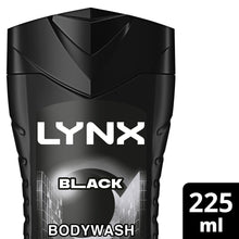 Load image into Gallery viewer, Lynx 12 Hrs Refreshing Black Frozen Pear &amp; Cedarwood Scent Body Wash 225ml, 6Pk