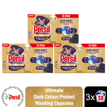 Load image into Gallery viewer, Persil XL Ultimate Washing Capsules Dark Colour Protect Stain Removal 38W, 3pk